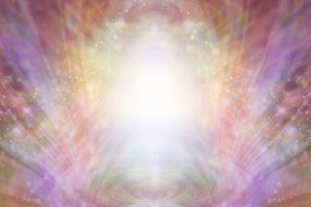 Beautiful Sacred Healing Light Background - shimmering sparkling